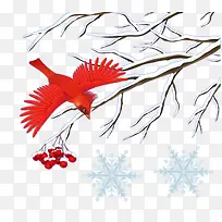 高清冬季树枝雪花装饰-空若网 高清冬季树枝雪花装饰-空若网