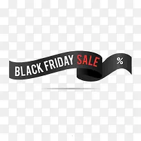 黑色星期五促销丝带矢量素材-空若网 黑色星期五促销丝带矢量素材-空若网