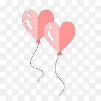 卡通扁平化爱心气球设计-空若网 卡通扁平化爱心气球设计-空若网