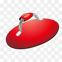 红色玻璃质感锅盖-空若网 红色玻璃质感锅盖-空若网