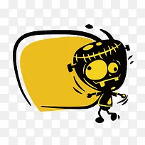 卡通万圣节边框南瓜装饰-空若网 卡通万圣节边框南瓜装饰-空若网