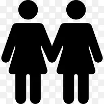 Lesbian Couple 图标-空若网 Lesbian Couple 图标-空若网
