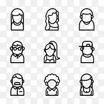 电脑图标化身剪贴画.女性-空若网 电脑图标化身剪贴画.女性-空若网