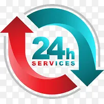 手绘24小时客服电话图标设计-空若网 手绘24小时客服电话图标设计-空若网