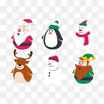 卡通圣诞插画素材-空若网 卡通圣诞插画素材-空若网