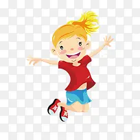 卡通活泼小女孩-空若网 卡通活泼小女孩-空若网