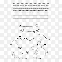 扁平化虚线合成爱心-空若网 扁平化虚线合成爱心-空若网