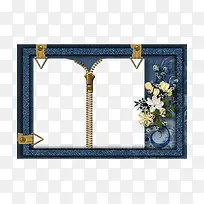 牛仔布料边框-空若网 牛仔布料边框-空若网