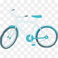 蓝色自行车-空若网 蓝色自行车-空若网