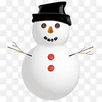 树枝与雪人纽扣-空若网 树枝与雪人纽扣-空若网