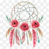 矢量粉色花环-空若网 矢量粉色花环-空若网