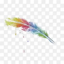 矢量彩色羽毛-空若网 矢量彩色羽毛-空若网