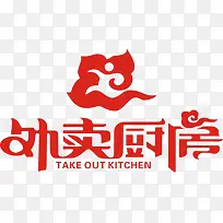 创意红色外卖厨房图标-空若网 创意红色外卖厨房图标-空若网
