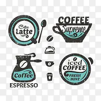咖啡复古标签-空若网 咖啡复古标签-空若网