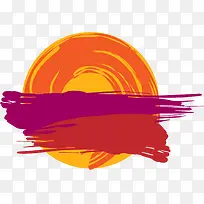 手绘多彩线条圆圈-空若网 手绘多彩线条圆圈-空若网