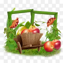 卡通水果花朵边框-空若网 卡通水果花朵边框-空若网