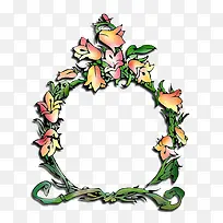 手绘花环免抠素材-空若网 手绘花环免抠素材-空若网