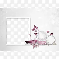 白色水晶球相框-空若网 白色水晶球相框-空若网