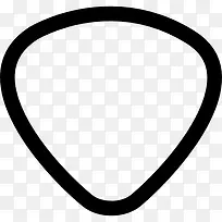 三角形的器形的吉他弦图标-空若网 三角形的器形的吉他弦图标-空若网