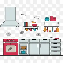 灰色系整体橱柜设计-空若网 灰色系整体橱柜设计-空若网
