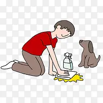 男士跪着擦地板图案-空若网 男士跪着擦地板图案-空若网