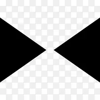 两个相对的三角形箭头指向中心图标-空若网 两个相对的三角形箭头指向中心图标-空若网