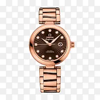 玫瑰金啡色表盘自动机械女表-空若网 玫瑰金啡色表盘自动机械女表-空若网