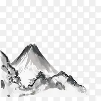 水墨山峦背景矢量素材-空若网 水墨山峦背景矢量素材-空若网