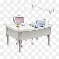 卡通家居书桌设计矢量图-空若网 卡通家居书桌设计矢量图-空若网