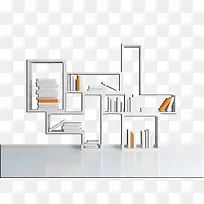 创意书架-空若网 创意书架-空若网