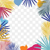 树叶花纹边框纹理设计-空若网 树叶花纹边框纹理设计-空若网