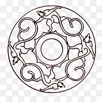 圆形简单古风边框-空若网 圆形简单古风边框-空若网