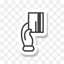 黑白刷卡标志-空若网 黑白刷卡标志-空若网