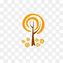 橙色树木-空若网 橙色树木-空若网