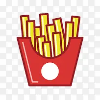 卡通手绘卡通薯条-空若网 卡通手绘卡通薯条-空若网