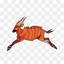 矢量卡通羚羊-空若网 矢量卡通羚羊-空若网