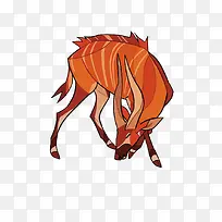 矢量卡通羚羊-空若网 矢量卡通羚羊-空若网