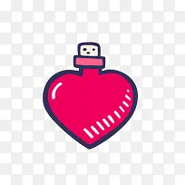 爱心u盘图标-空若网 爱心u盘图标-空若网