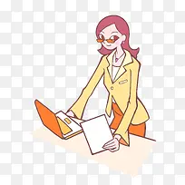 笔记本电脑和时尚美女-空若网 笔记本电脑和时尚美女-空若网