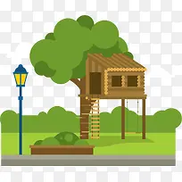 城市树屋卡通风格-空若网 城市树屋卡通风格-空若网