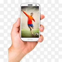 手机上踢足球的人-空若网 手机上踢足球的人-空若网