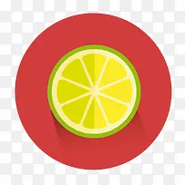 扁平化水果切面矢量-空若网 扁平化水果切面矢量-空若网