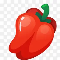 手绘卡通红色彩椒-空若网 手绘卡通红色彩椒-空若网