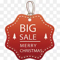 红色多边形圣诞促销标签-空若网 红色多边形圣诞促销标签-空若网