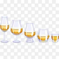 彩色手绘白酒玻璃杯子-空若网 彩色手绘白酒玻璃杯子-空若网