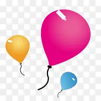 矢量多彩卡通气球-空若网 矢量多彩卡通气球-空若网
