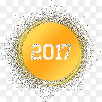 光效金色2017元旦高清素材-空若网 光效金色2017元旦高清素材-空若网
