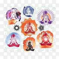 瑜伽海报免抠下载-空若网 瑜伽海报免抠下载-空若网