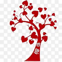 感恩剪纸树-空若网 感恩剪纸树-空若网