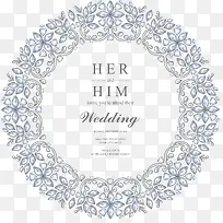 手绘宝石圆环豪华婚礼请柬-空若网 手绘宝石圆环豪华婚礼请柬-空若网